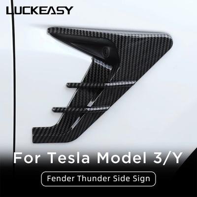 Für Tesla Modell 3 Modell Y Auto Kamera Seite Flügel Panel Abdeckung Spoiler Staub Abdeckung Dekoration Änderung Zubehör Model3 2022