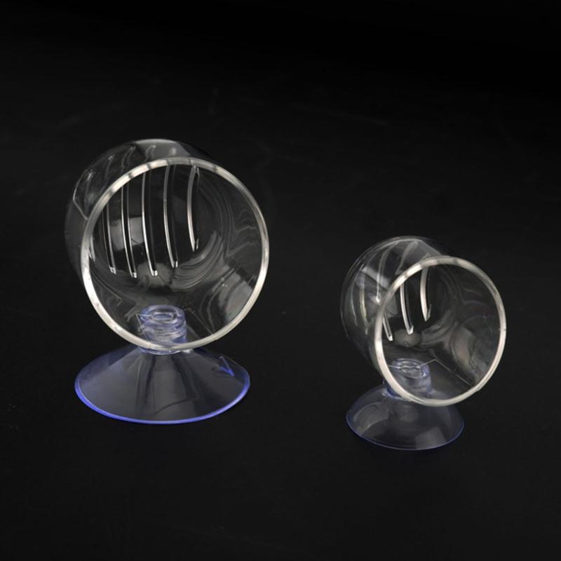 Aquariums Feeding Bowl Set Of 10 Clear Suction Cup Plant Holder For Shrimp And Small Fish Feeding Accessories