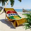 Portuguese Heritage Pride beach towel soft Portable for travel seaside quick-drying swim towel swim Comfort printing beach towel