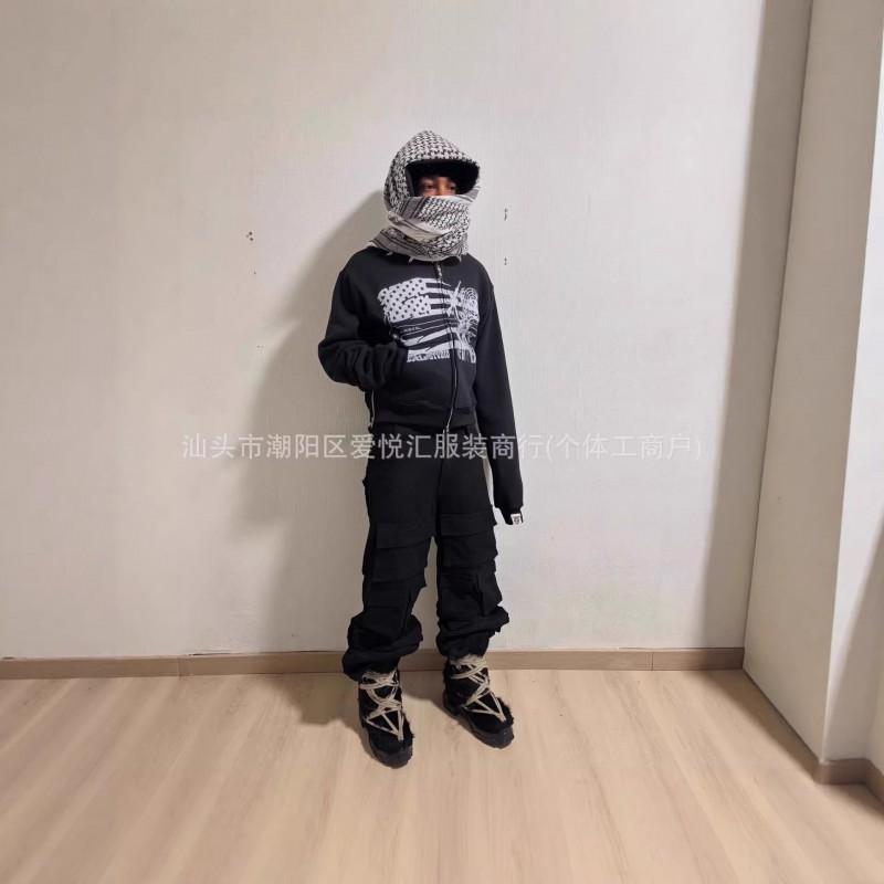 Oversized Hooded Sweatshirt With Letter Print Patchwork Design Loose Fit Streetwear Men Fall