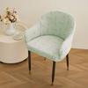 Semi-circular Elastic Office Dining Chair Cover Modern Simple Dustproof Non-slip Office Dining Chair Seat Cover