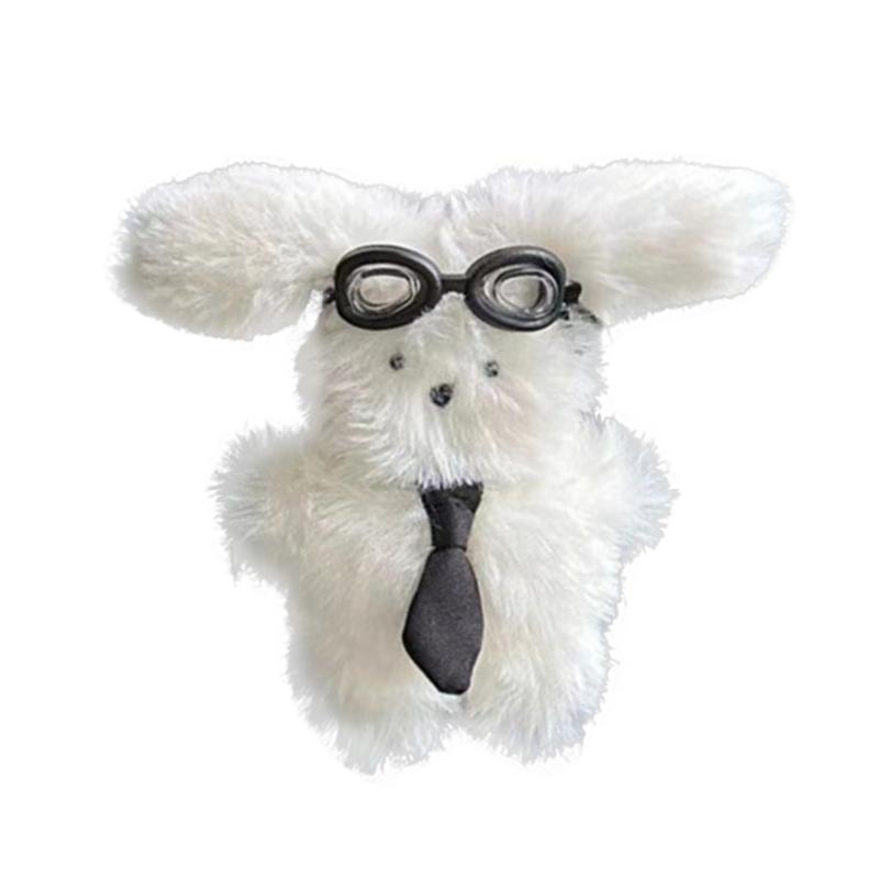 Lovely Plush Rabbit Ornament Lovely Rabbit Pendant Lovely Rabbit Pendant Rearview Mirror Pendant for Keys or Handbags