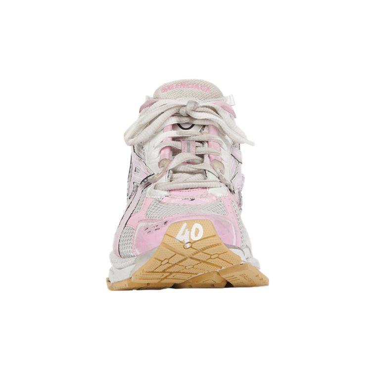 Balenciaga Runner Sneakers 'White Baby Pink Mesh And Nylon' Women's 677402W3RB39059