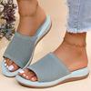 Women's Sandals Low Heels Summer Shoes for Women Breather Slippers Slip On Sandals Elegant Heeled Shoes Woman Footwear Female