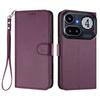 Wallet Case for Phone - Leather/PU, Purple, With Lanyard