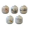 Ceramic Tea Container 800ml Porcelain Tea Canister Traditional Loose Tea Tin