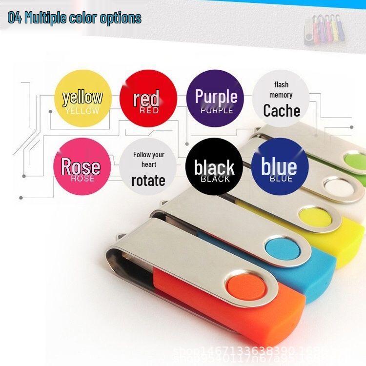 Drehbarer USB-Stick: Student & Business, Optionen mit kleiner Kapazität (2GB-64GB), Ideal für Ausstellungen