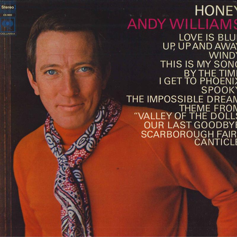 

LP Пластинка ЭНДИ УИЛЬЯМС - Honey CS9662 COLUMBIA 1968 США Джаз Б/У