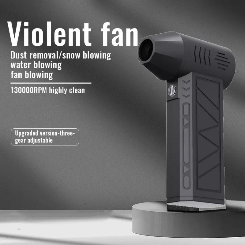 New 2026 Portable 130,000 RPM Turbo Fan Handheld Hair Dryer Mini Power Tool with LED Power Display Is Suitable for Use In Cars Computers, Pet Hair