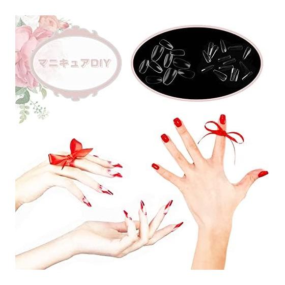 Nail Tips Transparent False Nails 500PCS Clear Long Square Full Coverage False Nails Clear Markless Manicure DIY Nails Commercial Use Nail Artist