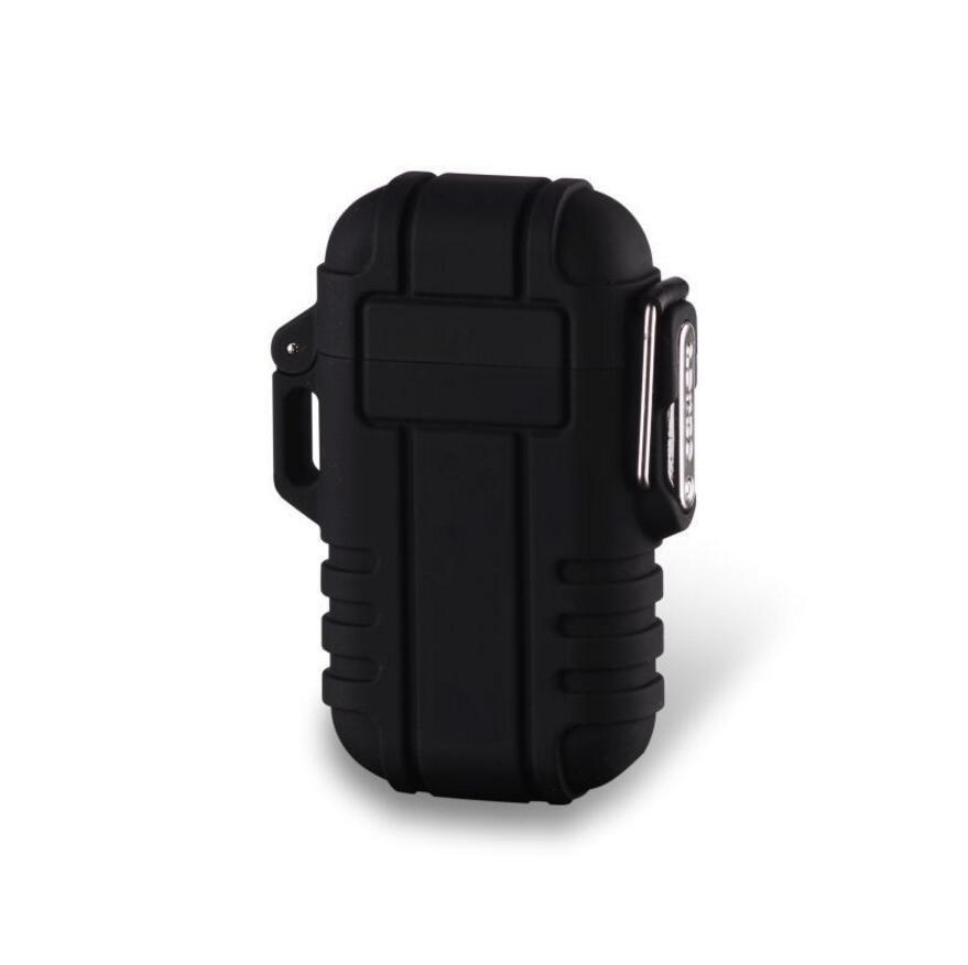 Men's Camouflage USB Rechargeable Waterproof Windproof Dual Arc Lighter