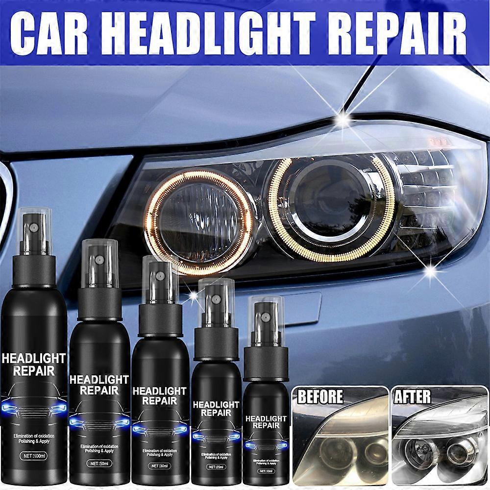 100ml Scheinwerfer-Linsen-Restaurations-Reparaturflüssigkeit Polierreiniger Spray für Autos