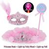 Princess Masquerade Mask for Girls - Halloween Veil and Party Dress-Up Toy