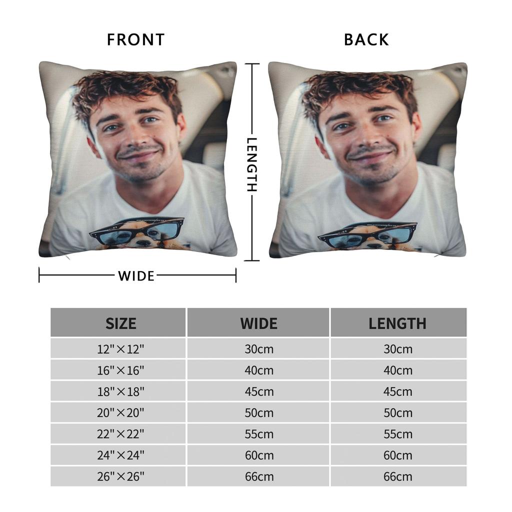 C-Charles Leclerc Pillowcases Stuff Printing Cushion Cover Decoration Throw Pillow Case Cover Car Multi Size