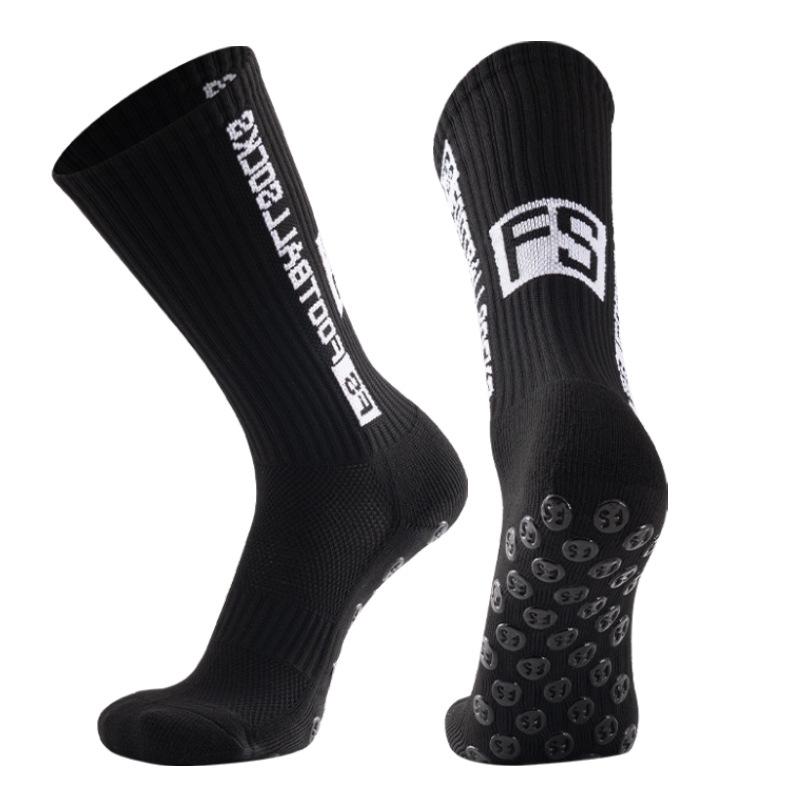 

Cross Border Adult Mid-Tube Adhesive Non-Slip Футбольные носки Спортивные носки белый