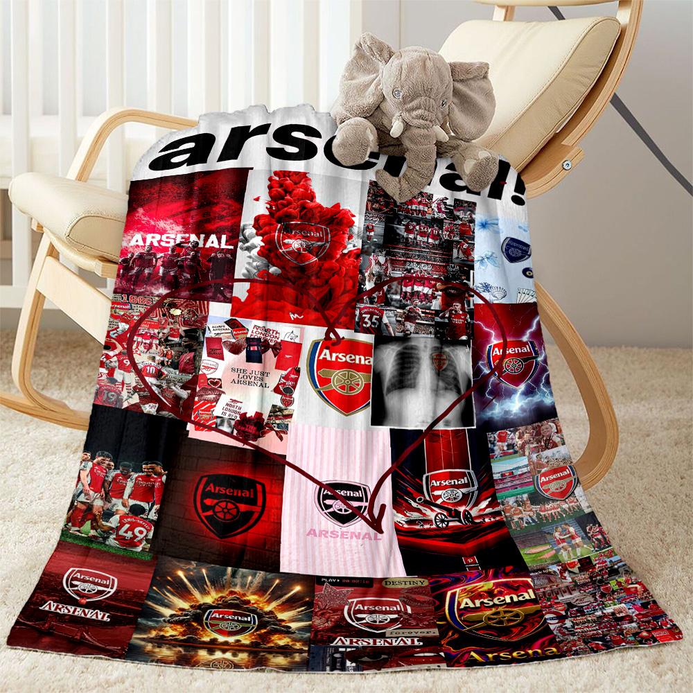 Arsenal Blanket Soft Warm Cozy Perfect for Bed Chair Office Chair All-Season Use Modern Style Best Holiday Gift for Friends Family