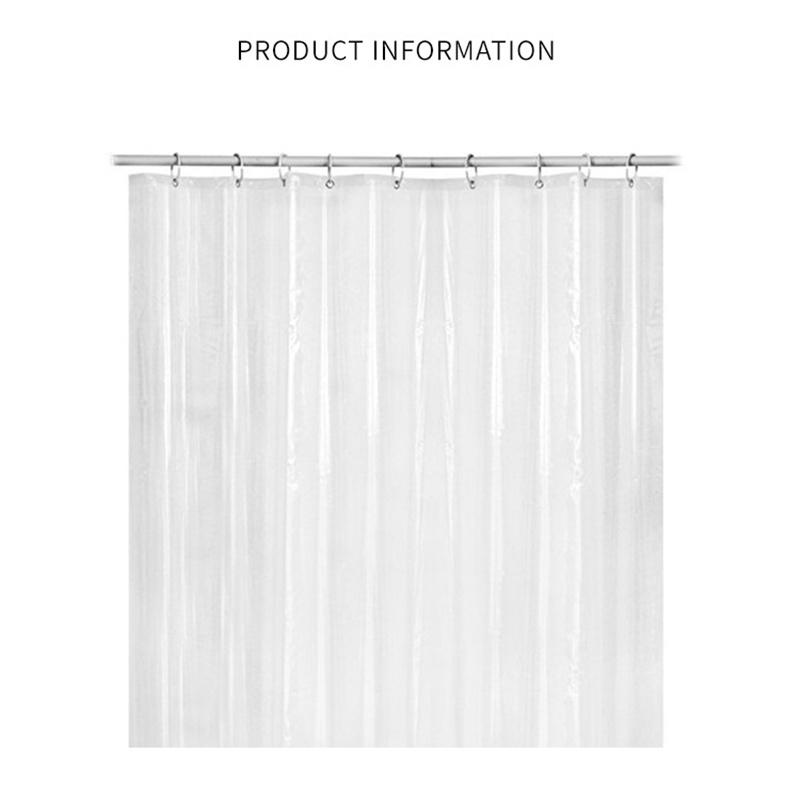Einfacher transparenter PEVA-Duschvorhang, verdickter wasserdichter, schimmelresistenter Badezimmer-Badezimmer-Trennwand-Universalvorhang