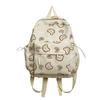 Schoolbag Cute Bear Schoolbag Casual Junior High School Students Go Out Travel Backpack Light Korean Version High School College Student Backpack 