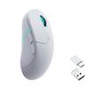 Keychron M3 Wireless Mouse, PAW3395 Sensor, Programmable Macro Buttons, 26,000 DPI, 2.4 GHzBluetooth 5.1, 79g Lightweight, Ergonomic Design (White)
