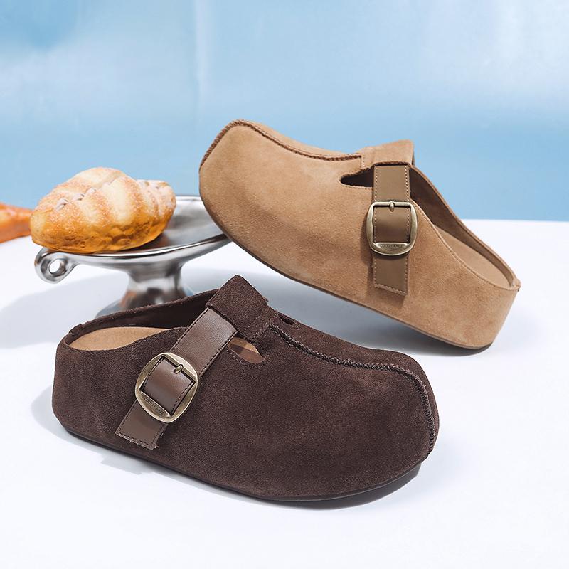 Fashion Women's Shoes Women's Closed Toe Slippers Women's Sandals Retro Fashion Clog Slide 2025 New Slipper