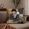 Japanese stars T-Takahashi Fumiya Pillow Case Anti-dustmite Pillowcase Invisible zipper silky short plush Sofa cushion cover