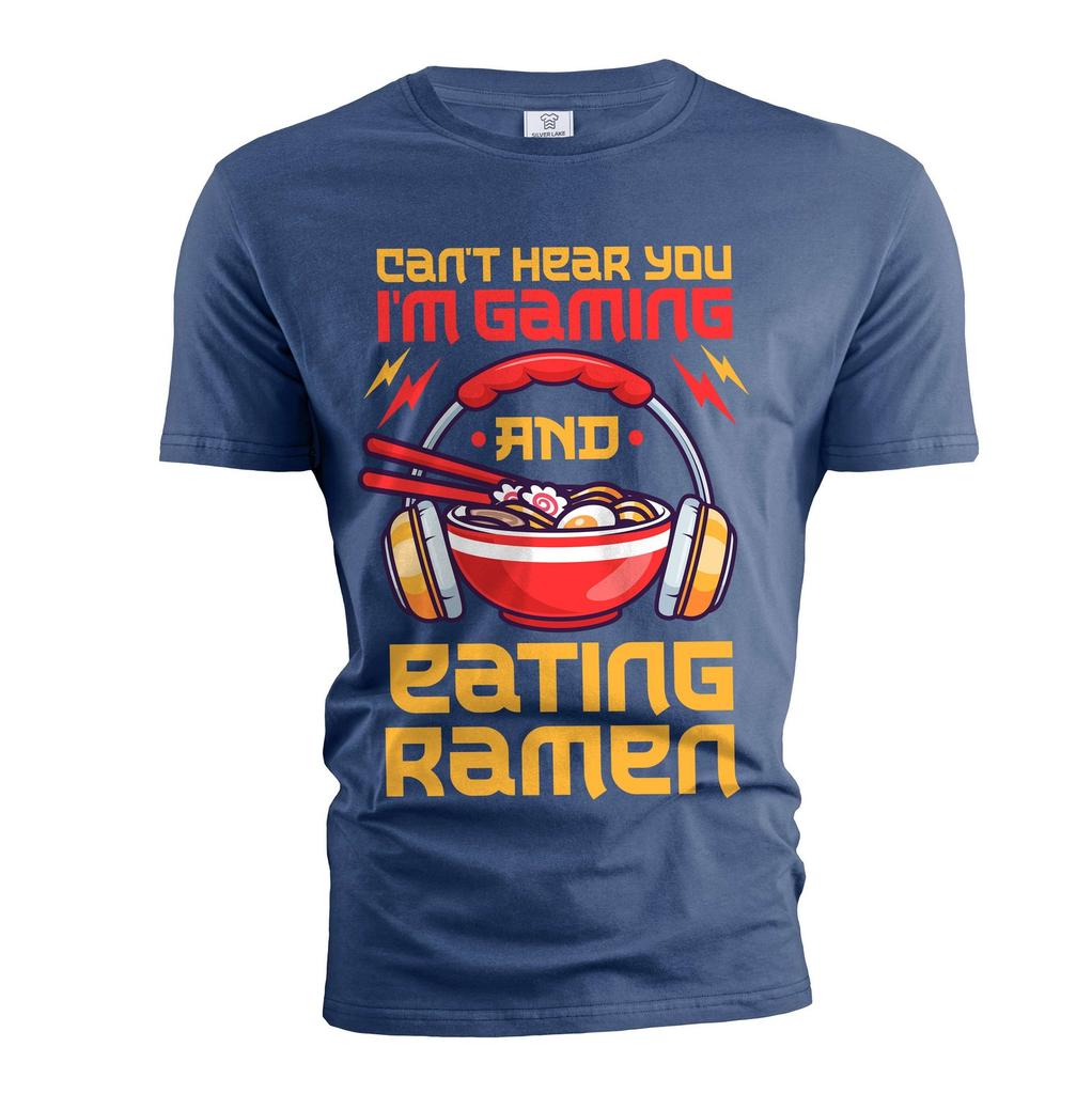 Men's Gaming And Ramen T-Shirt Mens Womens Tees Top Gamer Gifts Foodie Shirt Japanese Gift