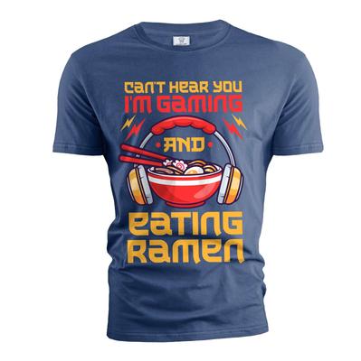 Men's Gaming And Ramen T-Shirt Mens Womens Tees Top Gamer Gifts Foodie Shirt Japanese Gift