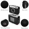 [Rieibi] Instax Mini Evo Case Retro PU Leather Protective Bag for Fuji Instax Mini Evo Instant Camera. Detachable Case, Adjustable Shoulder