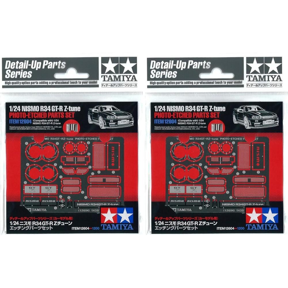 Tamiya 1 24 Detail Up PaRts No.04 Nismo R34 Gt R Z Tune Etched Set 2pcs 12604