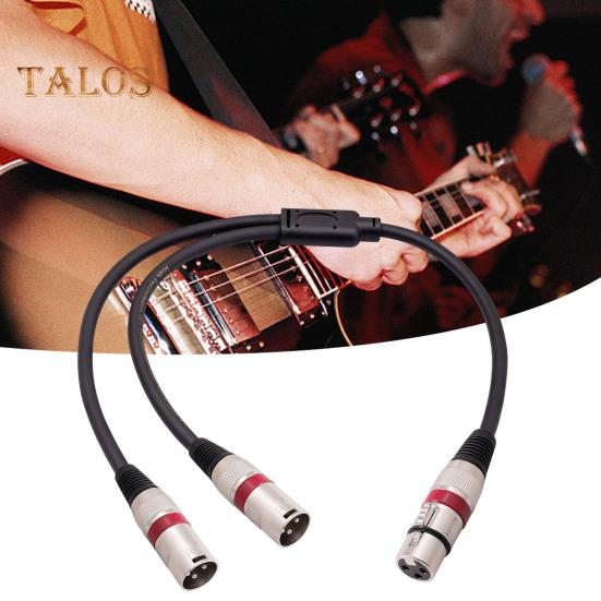 XLR Y-rozbočovací kabel XLR samec - duální XLR samice Y-rozbočovací 3pinový vyvážený mikrofonní kabel pro mikrofony, mixážní pulty, výkonové zesilovače