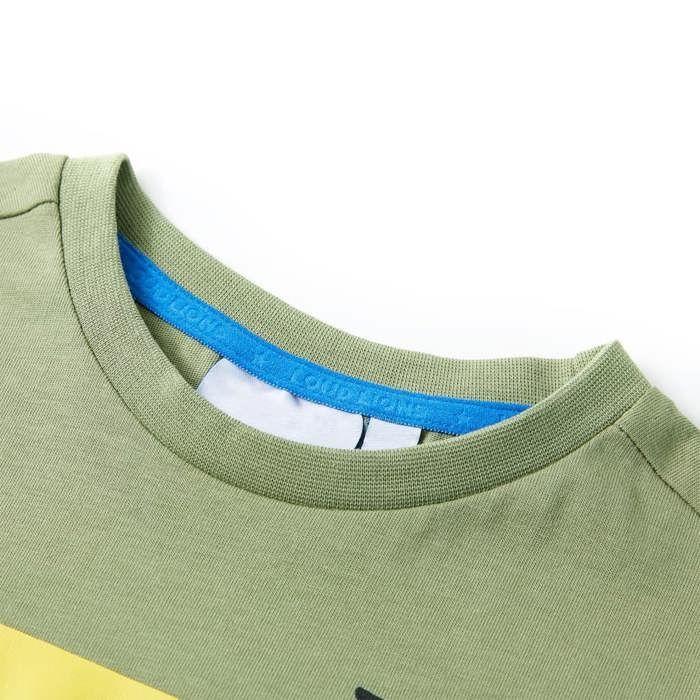 Children's T-shirt with Short Sleeves Light Khaki 92/104/116/128/140