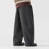 Boys' Fleece-Lined Corduroy Wide-Leg Casual Pants