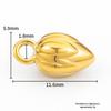 Stainless Steel Lotus Pendant Charms for DIY Woven Bracelets and Necklaces