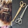 Heiß Neu 1 Stück Kreative Scherenform Damen Dame Mädchen Haarspange Zarte Nadel Haarnadel Haaraccessoires Dekorationen