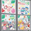 Easter Cartoon Rabbit Static Cling Sticker Window Clings for Homes, Kitchen,