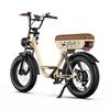 ONESPORT W77 Electric Bike - 48V 250W Motor, 90km Range, 20"x4.0" Tires, Hydraulic Brakes, Bluetooth Support for Urban Commute