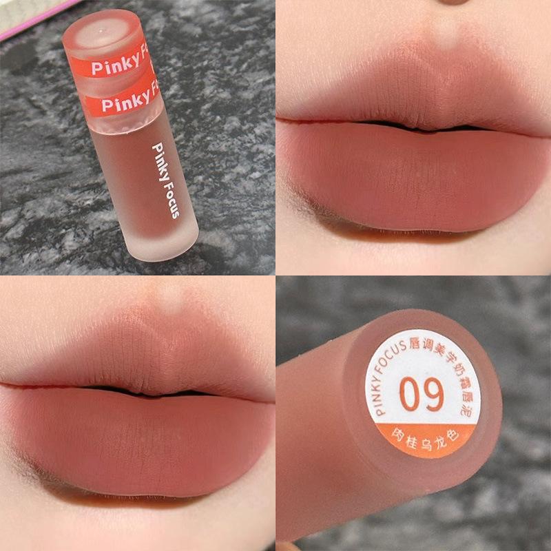 Velvety Matte Long Lasting Pigmented Lip Mud Lipstick For Women