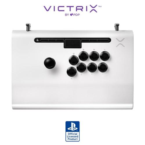 [sony Officially Licensed Product] Victrix Akekon Victrix by Pdp Pro Fs Arcade Fight Stick for Playstation 5 - White, Victrix Arcade Fight Stick Ps5 W