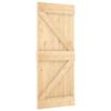 VidaXL Porte coulissante et kit de quincaillerie 85x210 cm pin massif 3332605
