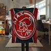 1PC AFC Ajax Patterned Flannel Blanket Suitable For All Seasons for Home Decor Warmth and Comfort Gifts Holiday Present