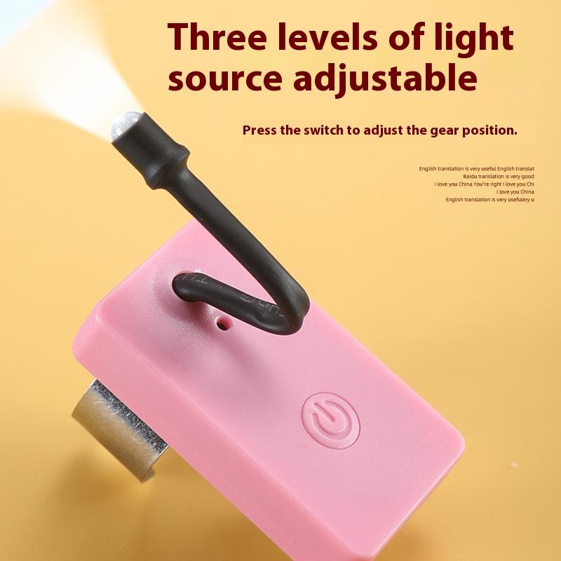 Ear Picking Tool Rechargeable Thumb Lamp Three-Level Wax Removing Light For Practical Cleaning Ear Light Pick Thumb Supplies