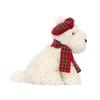 JELLYCAT Christmas Collection Monroe Scottish Terrier West Highland Dog Limited Atmosphere Outfit Cute Doll Plush Doll 20cm High