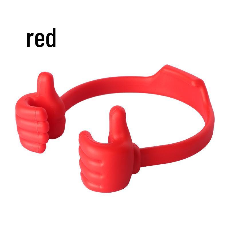 Creative Thumb Holder: Portable Desktop Tablet & Phone Stand for Lazy Users