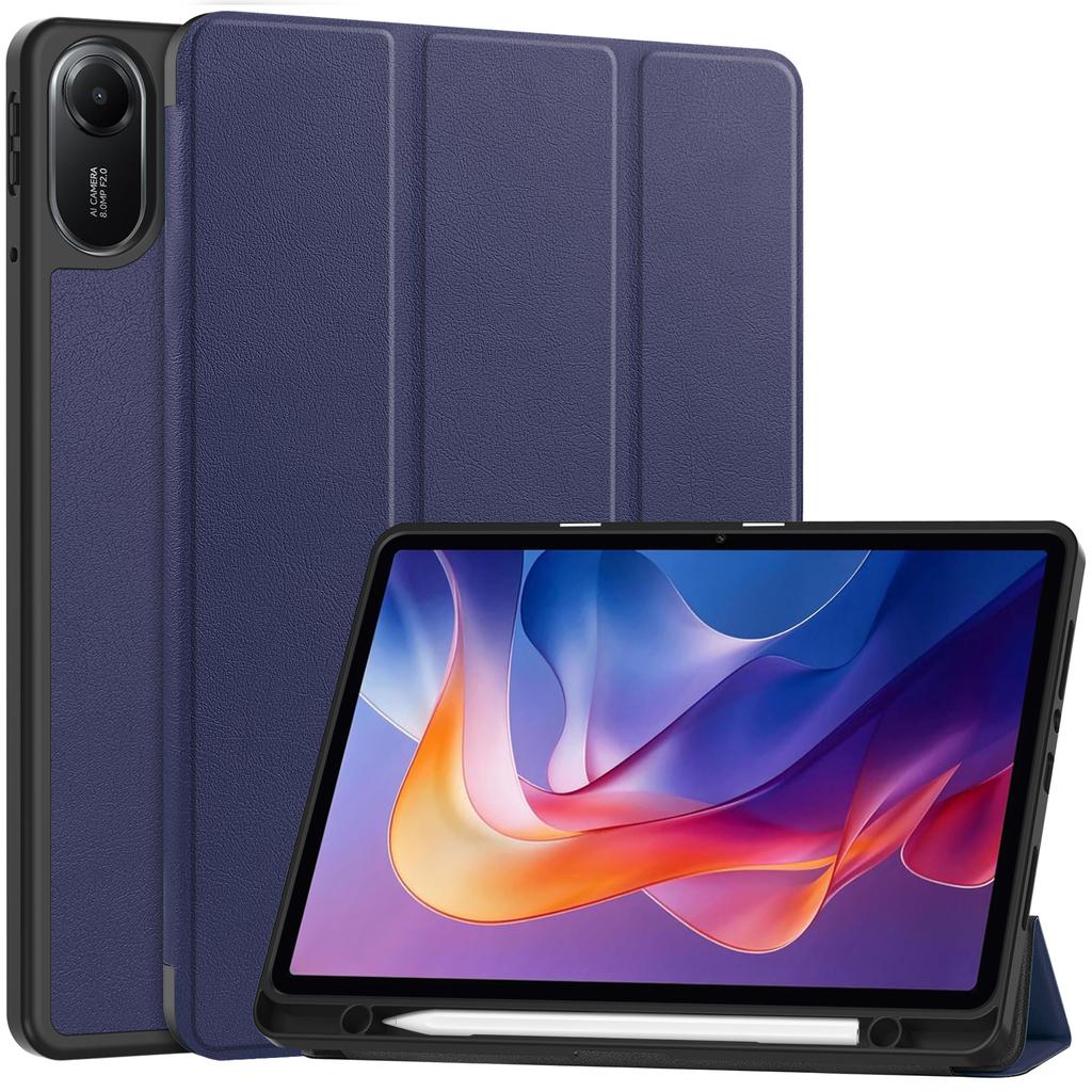 For Xiaomi Redmi Pad 2 Stand Case Shock-Absorbent Leather Tablet Cover with Pen Slot
