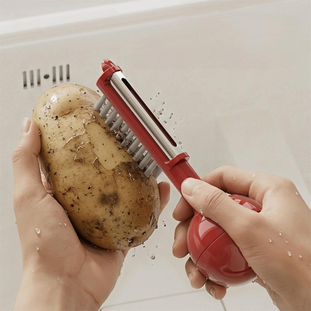 With Cleaning Brush Fruit Grater 2 In 1 Fruit Planer Household Tumbler Vegetable Peeler Travel