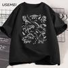Vintage Świat Dinozaurów Koszulka Zabawna Graficzna Koszulka Męska Damska Bawełniana Krótki Rękaw Koszulka Codzienna Okrągły Dekolt Koszulka Streetwear Do...