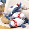 Large Ocean Animal Plush Toy Pillow Wholesale Shark Doll Cross-border Pressure Bed Doll Birthday Gift 85cm