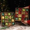 44 Stück 6 cm Weihnachtsbaumkugel Weihnachtsdekoration Xmas Baum Anhänger Ornamente Heimdekoration Navidad Party Neujahr 2027 Partyzubehör