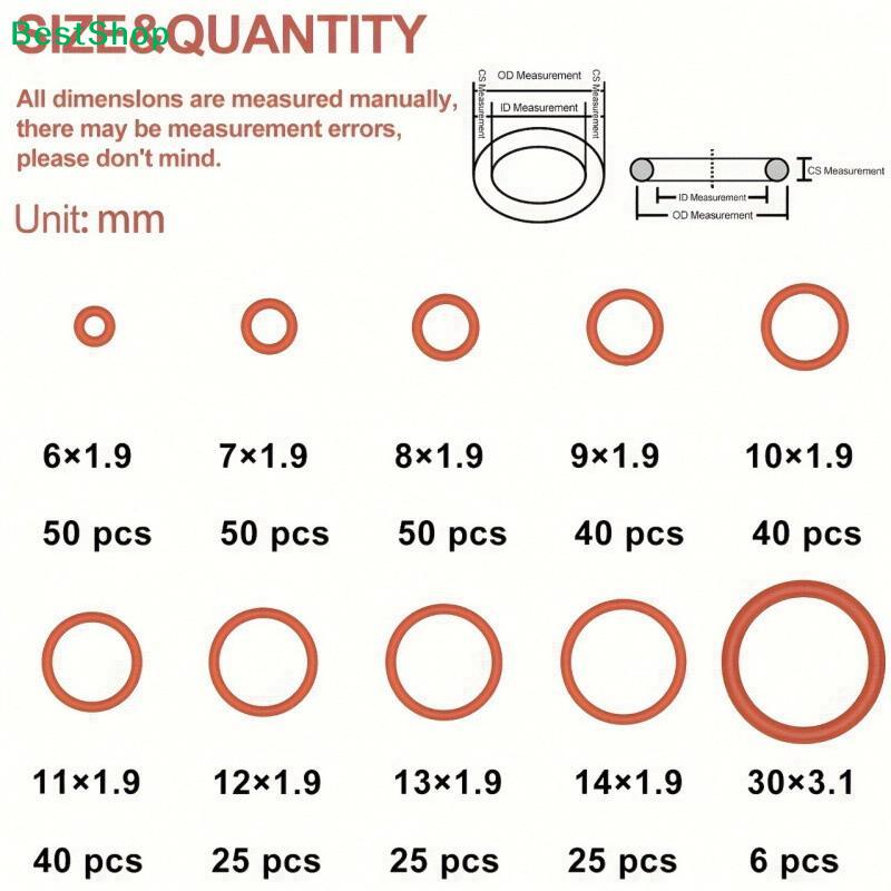 Nitrile Rubber Round Gasket Sealing O Ring Set Elastic Oil Resist Washer Gaskets Seals For Faucet Plumbing Repair