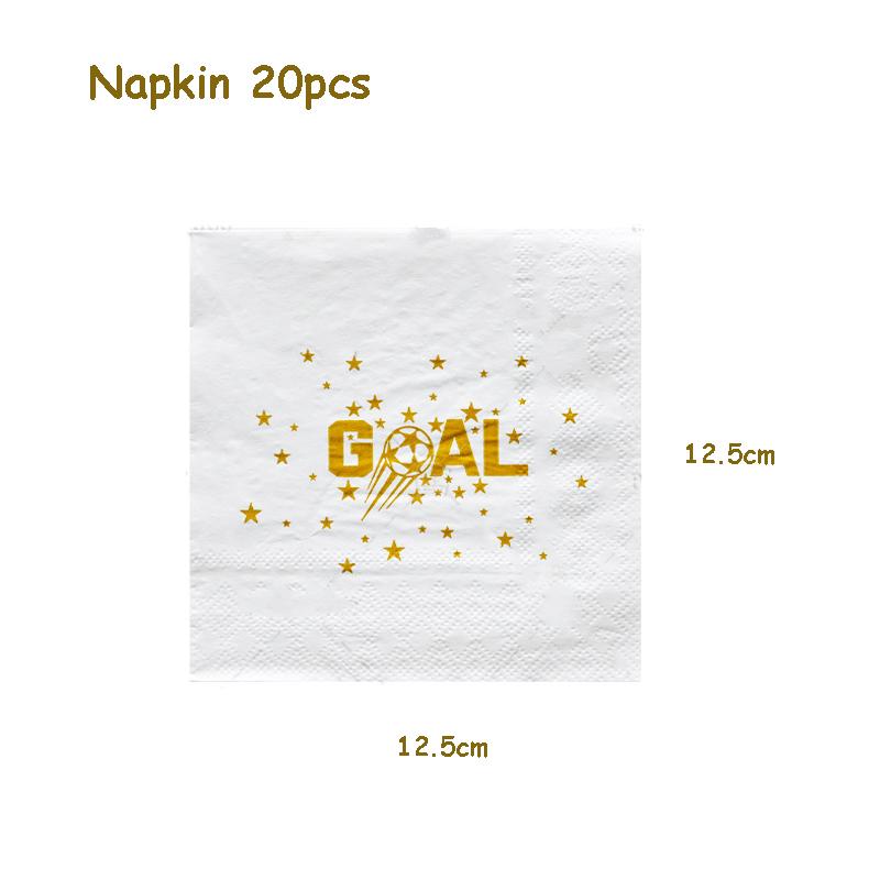 Golden World Football Soccer Kids Birthday Party Decoration Plates Straw Bunting Loot Bag Tablecloth Soccer Party Supplies